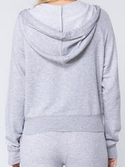 Load image into Gallery viewer, Shorty - Grey Hoodie Zip Up Jacket