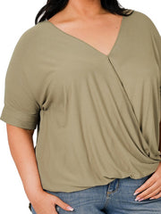 Load image into Gallery viewer, Shorty - Plus Size Ravon Crepe Layered Top