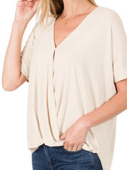 Load image into Gallery viewer, Shorty - Plus Size Ravon Crepe Layered Top