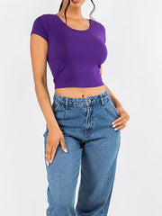 Load image into Gallery viewer, Shorty Solid Crop Top