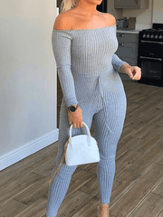 Load image into Gallery viewer, Shorty You Talking To Me Jumpsuit - Grey (Petite Size)