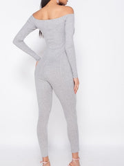 Load image into Gallery viewer, Shorty You Talking To Me Jumpsuit - Grey (Petite Size)