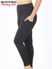Load image into Gallery viewer, Shorty Microfiber Leggings with Pockets