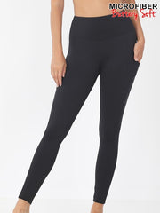 Load image into Gallery viewer, Shorty Microfiber Leggings with Pockets