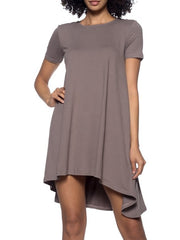 Load image into Gallery viewer, Shorty Relaxed Mini Dress - Taupe
