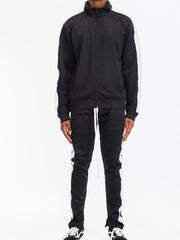 Load image into Gallery viewer, Shorty - One Stripe Men's Track Suit Set - Black