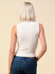 Load image into Gallery viewer, Shorty V-Neck Cage Front Ribbed Shirt