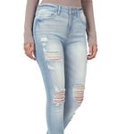 Load image into Gallery viewer, Shorty - Distressed Skinny Jeans - Light
