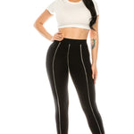 Load image into Gallery viewer, Shorty - High-Waist Sculpt Seam Leggings
