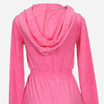 Load image into Gallery viewer, Shorty - Long Sleeve Hooded Romper - Pink
