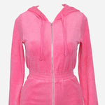 Load image into Gallery viewer, Shorty - Long Sleeve Hooded Romper - Pink
