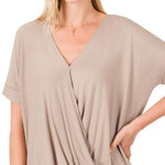 Load image into Gallery viewer, Shorty - Plus Size Ravon Crepe Layered Top
