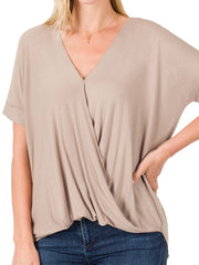 Load image into Gallery viewer, Shorty - Plus Size Ravon Crepe Layered Top

