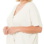 Load image into Gallery viewer, Shorty - Plus Size Ravon Crepe Layered Top
