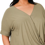 Load image into Gallery viewer, Shorty - Plus Size Ravon Crepe Layered Top
