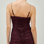 Load image into Gallery viewer, Shorty - Brown Bodycon Mini Dress
