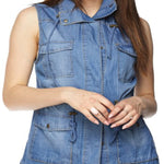 Load image into Gallery viewer, Shorty - Solid Hooded Safari Vest
