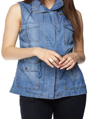 Load image into Gallery viewer, Shorty - Solid Hooded Safari Vest

