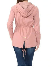 Load image into Gallery viewer, Shorty - Safari Jacket with Hoodie - Pink
