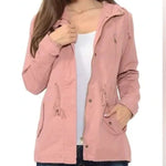Load image into Gallery viewer, Shorty - Safari Jacket with Hoodie - Pink
