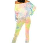 Load image into Gallery viewer, Shorty - Off Shoulder Tie-Dye Shirt and Pants Set
