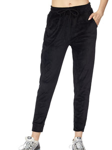 Shorty - Extra Soft Velour Jogger Pants w/ Drawstring