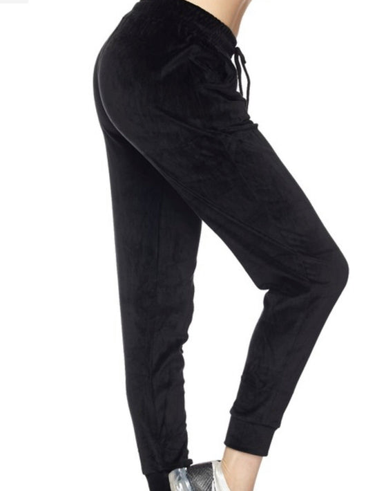 Shorty - Extra Soft Velour Jogger Pants w/ Drawstring