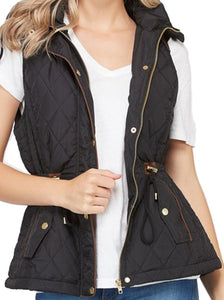 Shorty - Quilted Vest with Detachable Hood - Versatile Style for Any Weather