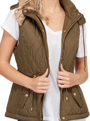 Load image into Gallery viewer, Shorty - Quilted Vest with Detachable Hood - Versatile Style for Any Weather
