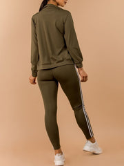 Load image into Gallery viewer, Shorty 3 Piece Tank, Jacket and Leggings Activewear Set

