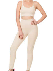 Shorty - Fitness Cami Bra and Leggings Set
