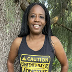 Load image into Gallery viewer, Shorty May be Addictive Racerback Tank
