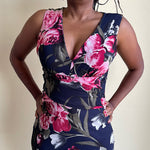 Load image into Gallery viewer, Shorty - Floral Print bodycon fit Dress
