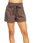 Load image into Gallery viewer, Shorty - Plaid High Waisted Shorts
