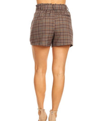 Load image into Gallery viewer, Shorty - Plaid High Waisted Shorts
