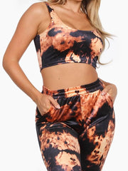 Load image into Gallery viewer, Shorty - Velvet Crop Tank Pant Set
