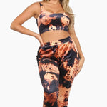 Load image into Gallery viewer, Shorty - Velvet Crop Tank Pant Set
