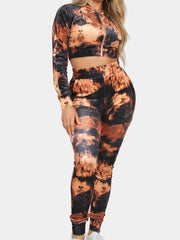 Load image into Gallery viewer, Shorty - Tie Die Crop Jacket and Joggers Set
