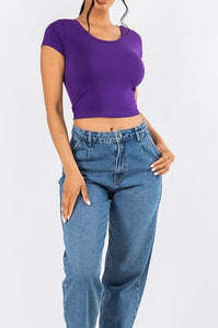 Shorty Solid Crop Top