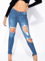 Load image into Gallery viewer, Shorty Look at Me Distressed Front Rip Jeans

