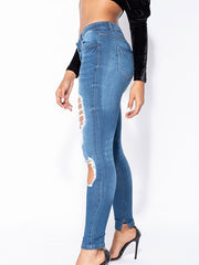 Load image into Gallery viewer, Shorty Look at Me Distressed Front Rip Jeans
