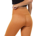 Load image into Gallery viewer, Shorty - Glitter High Waste Biker Shorts - Almond
