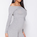 Load image into Gallery viewer, Shorty You Talking To Me Jumpsuit - Grey (Petite Size)
