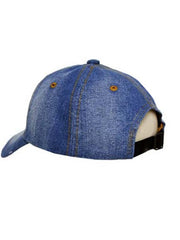 Load image into Gallery viewer, Shorty - Washed Distressed Denim Cap
