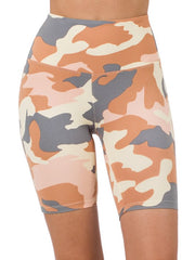 Load image into Gallery viewer, Shorty - Microfiber Camo High Waste Shorts
