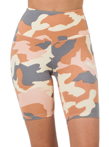 Shorty - Microfiber Camo High Waste Shorts