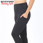 Load image into Gallery viewer, Shorty Microfiber Leggings with Pockets
