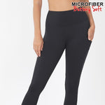 Load image into Gallery viewer, Shorty Microfiber Leggings with Pockets
