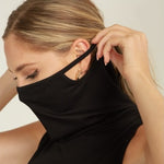 Load image into Gallery viewer, Shorty Mask Turtleneck Crop Top - Black
