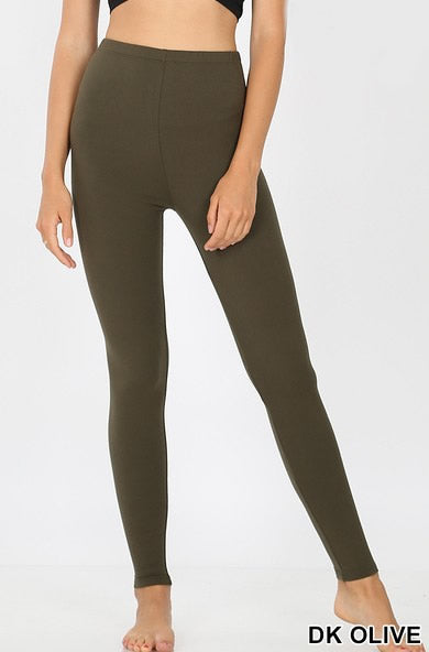 Shorty Comfy Leggings - Dark Olive